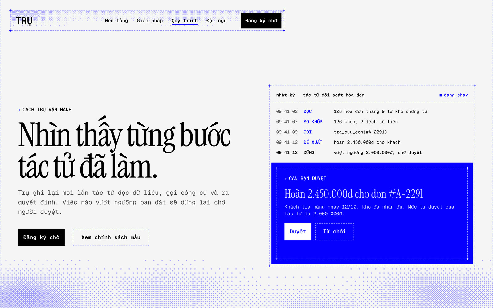 Màn hình đầu của trang Cách hoạt động, kiểu Nền tảng công nghệ trên máy tính