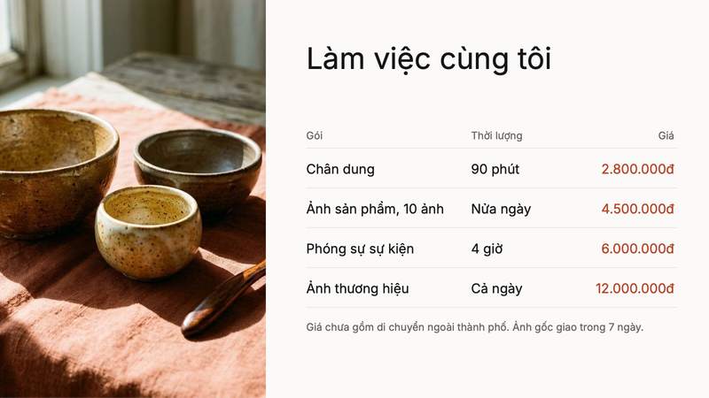 Trang 2 trong 3 trang tiêu biểu của bộ slide mẫu
